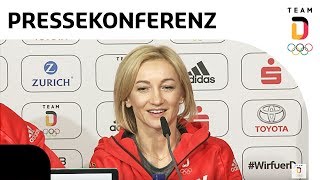 quotBeste Kür meines Lebensquot  Olympiasieger Savchenko und Massot  Pressekonferenz  Team Deutschland [upl. by Euphemiah]