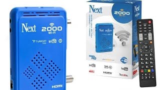 Next 2000 Wifi Full HD Uydu Alıcı TKGS Özellik Kutu Açılışı [upl. by Virge]