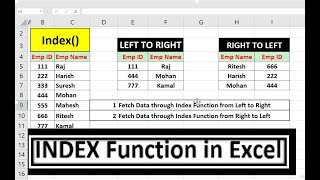 How To Use INDEX and Match Formula in Excel Hindi excel  microsoftoffice excelformula exceltips [upl. by Ester]