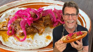 Cochinita Pibil Tacos  A Slow Cooked Classic  Rick Bayless Taco Manual [upl. by Rollins708]