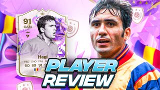 5⭐5⭐ 91 ULTIMATE BIRTHDAY ICON HAGI SBC PLAYER REVIEW  FC 24 Ultimate Team [upl. by Christoper]