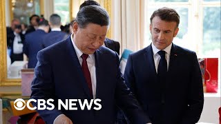 Chinese President Xi Jinping in France speaks with President Macron about Russia [upl. by Higbee]