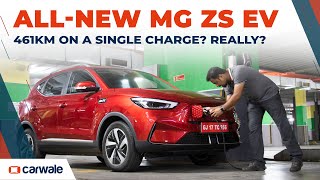 MG ZS EV 2022 Realworld Range Tested  How Close to 461km Claimed Range Can We Achieve  CarWale [upl. by Jezreel466]