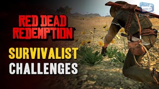 Red Dead Redemption  Survivalist Challenges Guide [upl. by Mozza289]