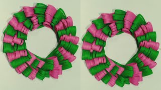 Diy simple christmas wreath making  christmas wreath ideas  christmas decoration ideas [upl. by Eikkin]