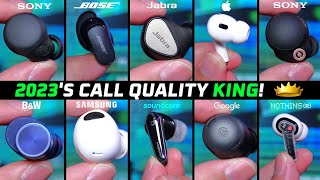 2023 TOP Earbuds for Phone Call Quality 👑 Tested in NOISY Public Place [upl. by Etnauj776]