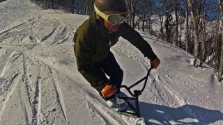 GoPro SNOWBIKE shooting by gyro mount [upl. by Cesya]