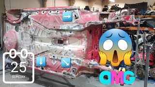 VW Golf MK2 18 GTI restoration part 10 underbody rust remove [upl. by Brandtr669]