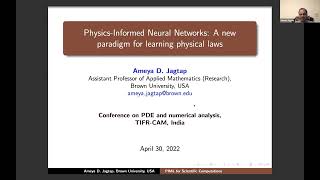 PDENA22 Physicsinformed Neural Networks A new paradigm for learning physical laws [upl. by Aihsar926]