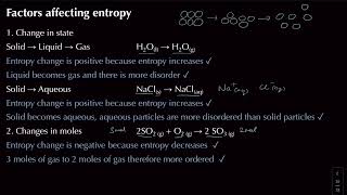 Entropy Change  Module 5 Enthalpy and Entropy  Chemistry  A Level  OCR A  AQA  Edexcel [upl. by Shamma]