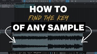 How to Find the Key and BPM of any Sample in Studio One 3 [upl. by Milo]