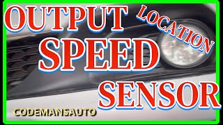 Output Speed Sensor and location on a 2009  up Dodge Caravan [upl. by Solracsiul629]