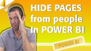 How to hide Power BI pages from specific people [upl. by Bertero]