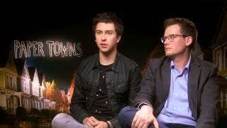 Paper Towns 2015  Exclusive Interview With Cara Delevingne Nat Wolff John Green [upl. by Nnairrehs]