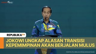 Jokowi Ungkap Alasan Transisi Kepemimpinan akan Berjalan Mulus [upl. by Artinek337]