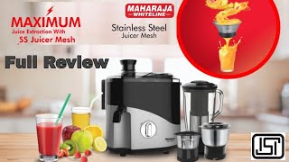 MAHARAJA JUICER MIXER GRINDER UN BOXING AND REVIEW  MAHARAJA WHITE LINE Odacio plus [upl. by Ynnam]