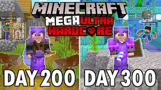 I Survived 300 Days in Mega Ultra Hardcore Minecraft Minecraft Hardcore 100 Days [upl. by Annahs]