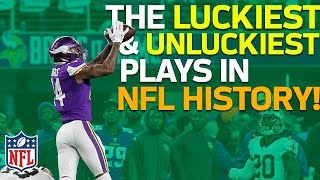 The Luckiest amp Unluckiest Plays in NFL History  NFL Highlights [upl. by Atiuqnahs]