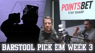 Return of the Ryders  Barstool Pick Em Podcast Week 3 [upl. by Lucania817]