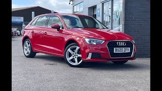 Used Audi A3 15 TFSI 35 Sport Sportback S Tronic I Motor Match Stafford [upl. by Rorry]