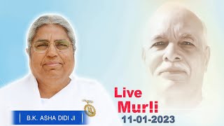 Live Murli 11012023 by BK Asha Didi from Om Shanti Retreat Centre DelhiNCR [upl. by Marte]