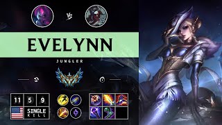 Evelynn Jungle vs Kayn  NA Challenger Patch 1412 [upl. by Aidnac]