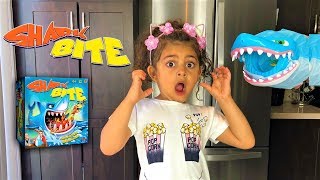 kids playing SHARK BITE game family fun playtime [upl. by Cleopatre]