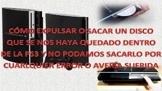 Extraer o expulsar disco juego bluray que se nos ha quedado dentro atrancado en una PS3 [upl. by Frasco884]