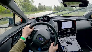 2022 Subaru Solterra  POV First Drive Binaural Audio [upl. by Ikcaj856]