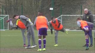 Andonline U19 Anderlecht  STVV warmingup by Pablo Morchon [upl. by Faunia]