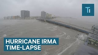 This timelapse shows Hurricane Irma slamming Miami Beach [upl. by Melc]