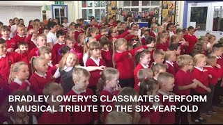 Bradley Lowerys classmates sing in his honour [upl. by Aiceila]