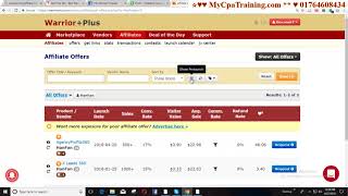 How to Choose Offer From Warriorplus  Contact 01764608434 [upl. by Yrneh595]