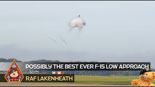 THIS HAS TO BE THE BEST EVER F15E STRIKE EAGLE LOW APPROACH • 48TH FIGHTER WING RAF LAKENHEATH [upl. by Leirza]