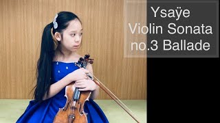 Ysaye Violin Sonata no3 Ballade [upl. by Elisabet]