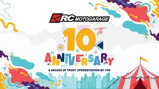 A DECADE OF TRUST STRENGTHENED BY YOU ❗️❗️ 10th ANNIVERSARY RC MOTOGARAGE [upl. by Dnomso]