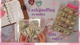 Cash Stuffing  🍀March🍀 Part 2  Bills  Debt  cashstuffing financialfreedom [upl. by Romine]