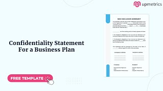 Writing a Confidentiality Statement for Business Plan  Agreement Terms [upl. by Anselmo541]