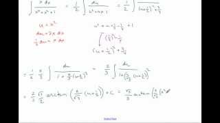 uSubstitution and arctan integral example [upl. by Aicinod645]