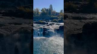 Idaho Falls River Walk Waterfall IdahoFalls Idaho Waterfall RiverWalk [upl. by Lymann788]