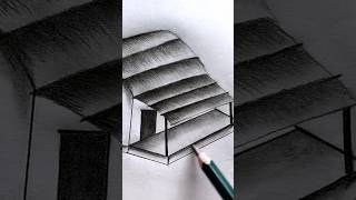 Amazing 🤩 Charcoal Hut 🛖 Sketch  charcoal drawing madhubanart [upl. by Natloz899]