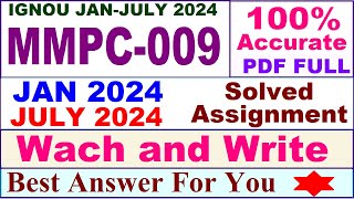 MMPC 009 solved assignment 2024  mmpc 009 solved assignment 20242025  mmpc 009 solved assignment [upl. by Lauter]