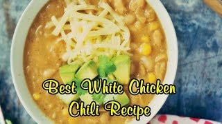 Best White Chicken Chili Recipe [upl. by Tnahsin]