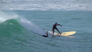 Surfing La Torche 23 storm waves  mars 2017 Bretagne Finistère France [upl. by Deyas978]