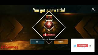 HOW TO GET OVERACHIEVER TITLE IN PUBG MOBILE [upl. by Morice402]