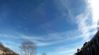 Contrails Time Lapse 172019 and Neighbors Horse [upl. by Rabjohn]