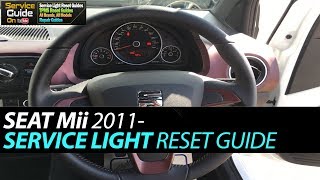 SEAT Mii Service Light Reset [upl. by Biagi]