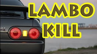 600HP SINGLE TURBO R32 GTR LAMBO KILL [upl. by Angelle]