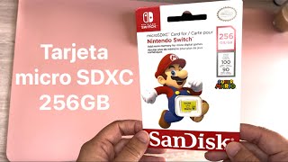 Unboxing MicroSD Nintendo Switch OLED 256GB [upl. by Nylimaj]