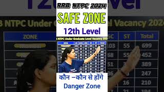 RRB NTPC 2024  12th Level Safe Zone  rrbntpc viralvideo [upl. by Wheaton]